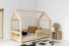 (48) MBW 140x190cm Łóżko dziecięce drewniane domek ADEKO